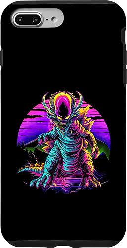 Miniatura 11 de iPhone 14 Retro Funny streetwear Synthwave 80s 90s spacezilla alien Case