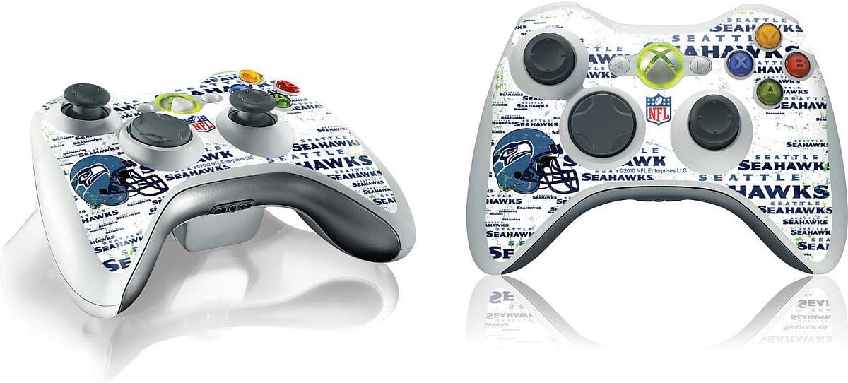 Skinit Seattle Seahawks Microsoft Xbox 360 Wireless Controller Blast Skin (1 controller skin)