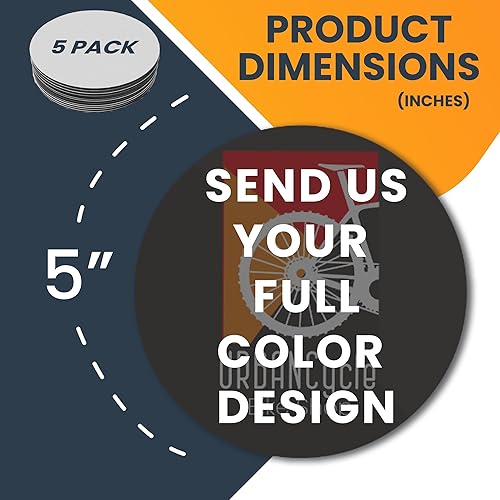 Miniatura 83 de Magnet Me Up Imán redondo personalizable de 30 mil, 6 pulgadas, imán de coche resistente a la intemperie para empresas, equipos deportivos