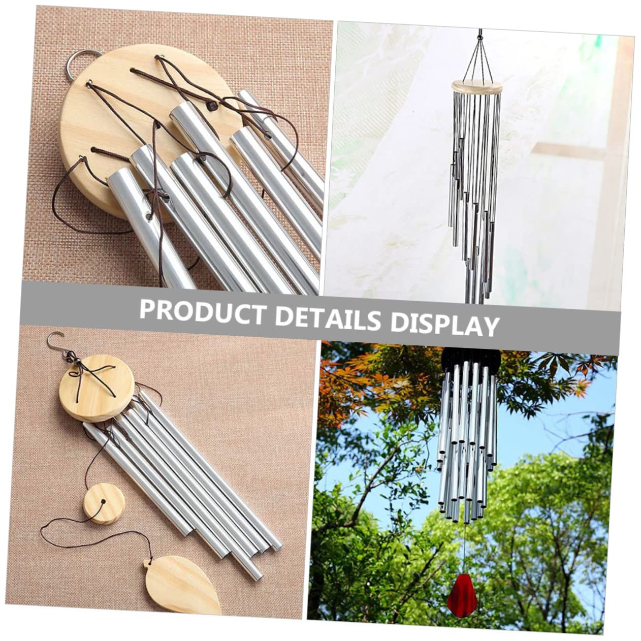 Lot De 30 Tubes Métalliques Vides Pour Fabriquer Un Mobile éolien DIY - Décoration Jardin, Terrasse - Argenté