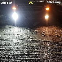 Vista 5 de Alla Lighting PG18.5d-1 Base 12277C1 12277 P13W Bombillas LED antiniebla/DRL/Luces de señal de giro Reemplazo Xtreme Super Brillante 1860-SMD 6000K