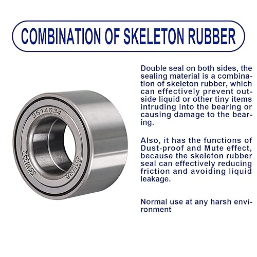 Miniatura 3 de Rodamientos de rueda delantera ATV con sello de metal para Polaris Side by Side Sportsman, Ranger, RZR, juego de 2, 3514634, 3514342, 3515088