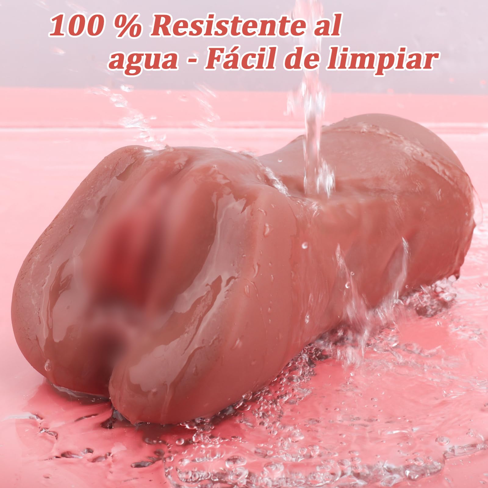 742G 2EN1 3D Vagina Anal Masturbador Realista, Juguetes Sexuales para Hombres y Pareja, Real Sex