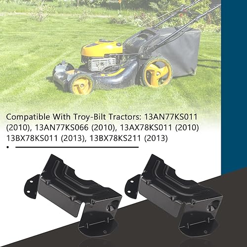 Miniatura 6 de Paquete de 2 cubiertas protectoras de correa de polea de husillo 783-06424A-0637 compatibles con tractores de cubierta MTD Cut de 42 pulgadas y 46