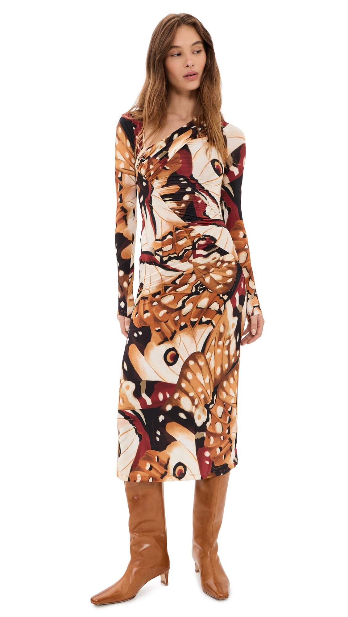 Women's Borbofly Multicolor Long Sleeve Dress