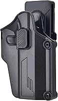 Vista 10 de Funda universal para pistola, funda de transporte con cinturón abierto para más de 80 pistolas, funda táctica OWB para Glock/Sig