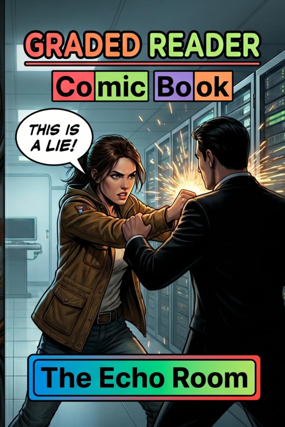 The Echo Room.: A2 Graded Reader Comic Book for English Learners. Learn Vocabulary Faster with a Visual Method.
