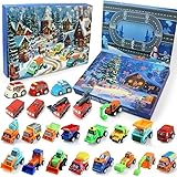 Efymosce Calendrier de L'avent Voiture 2025, 24 Calendrier Avent Voiture Enfant, Cadeau po...