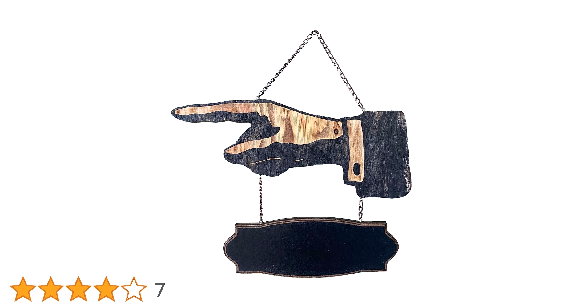 Amazon | ビンテージ木製看板 ハンドサイン＆ブラックボード (40cm