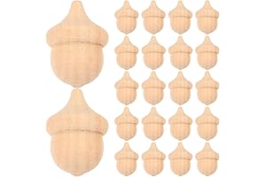 30 Pcs Crafts Acorn Wooden Acorns