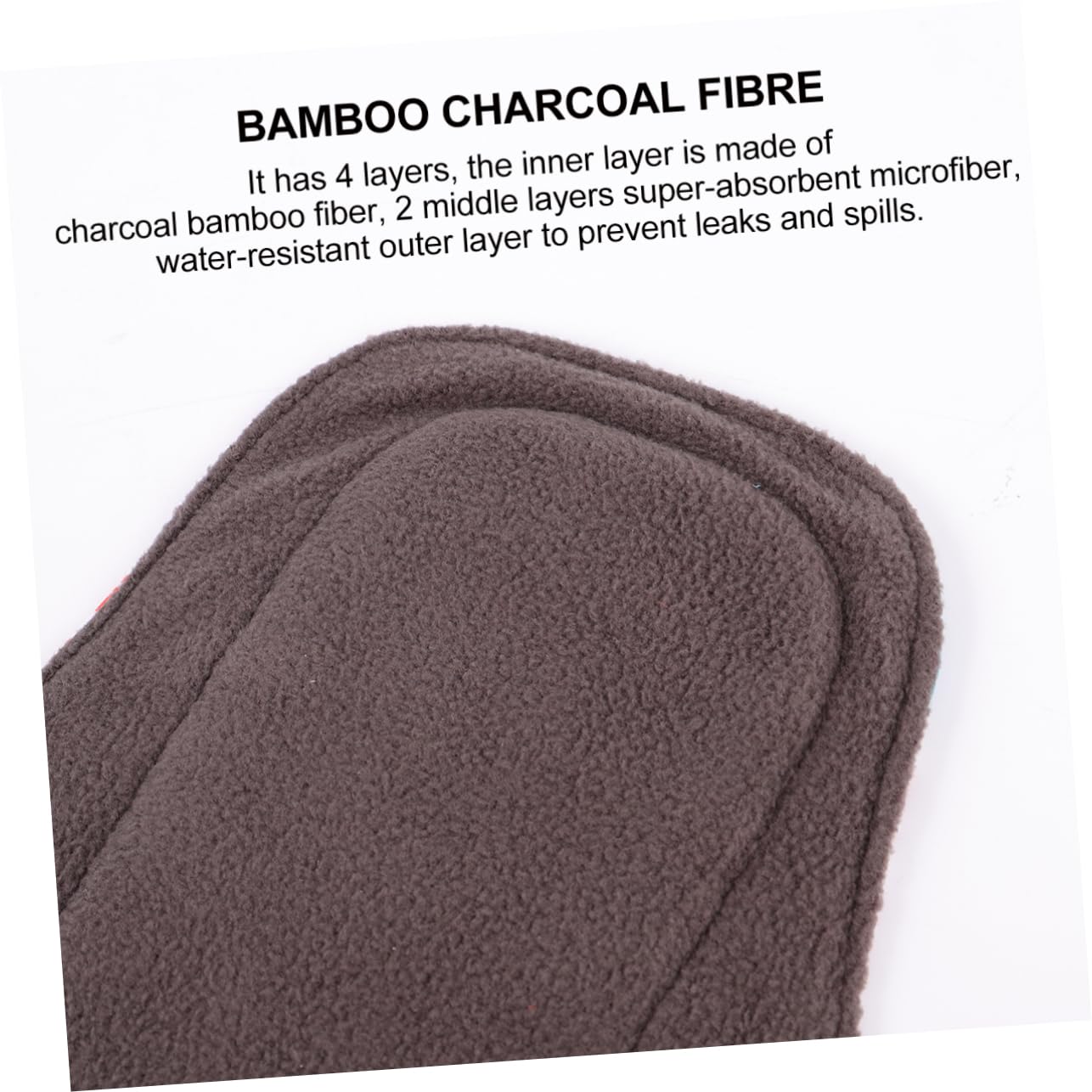 Toalla Sanitaria Reutilizable 4piezas de Fibra con Superficie Seca | Incluye Bolsa de Almacenamiento, Formato Lavable, Uso Femenino, Acabado Cómodo y Práctico Día a Día