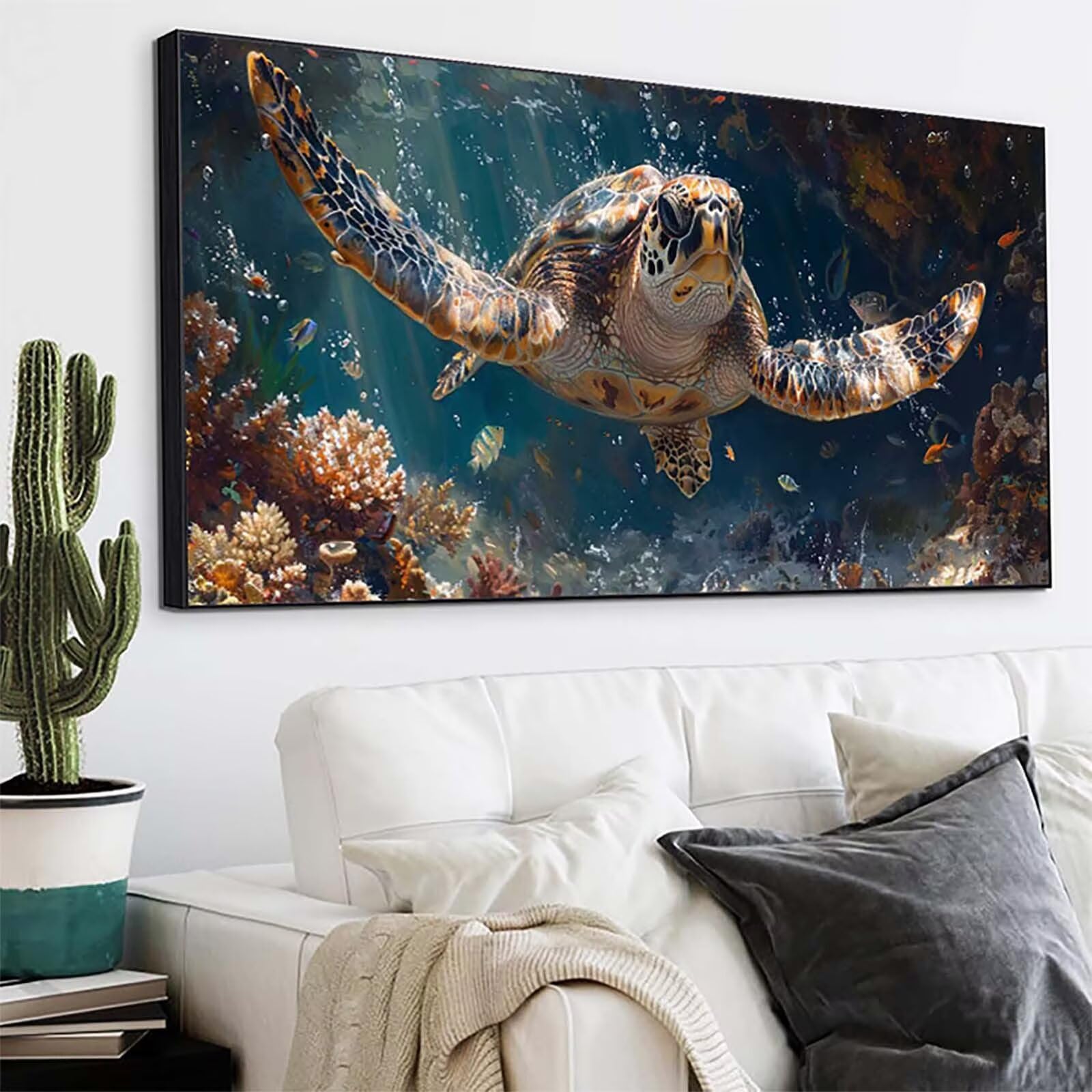 Tartaruga Marina 5D DIY Diamond Painting Grandi Dimensioni 70x140cm 2-7111