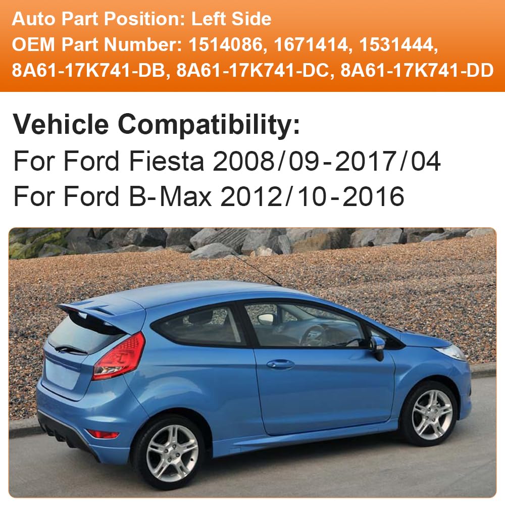 Gruppo Specchietto Retrovisore Specchietto Retrovisore Elettrico Lato Destro Blu Adatto Per Ford Per Fiesta Per MK7 2013 2014 2015 2016 2017