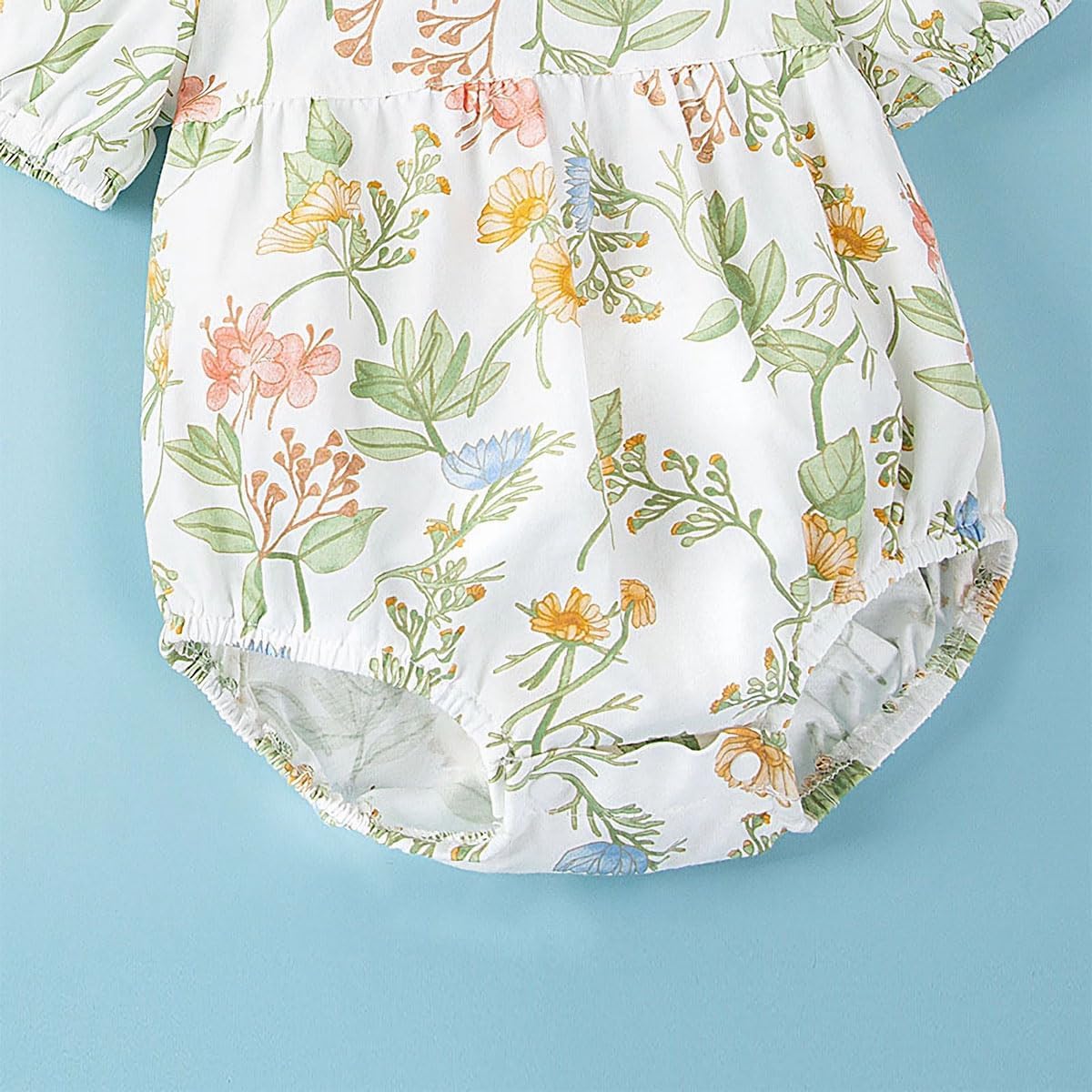 Simplee kids Baby Infant Girls Cotton Short Sleeve Summer Ruffle Romper 3-24 Months