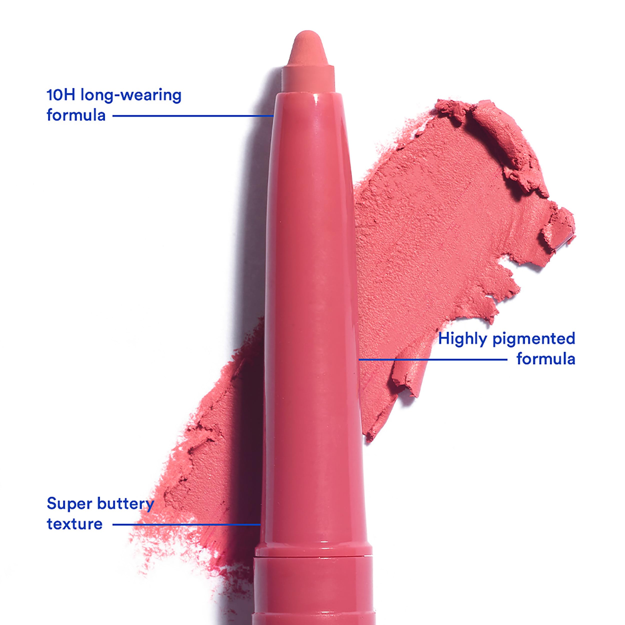 3INA MAKEUP - The Automatic Lip Pencil 362 - Pink Lip Liner Built- In Sharpener - Waterproof Lip Liner, 0.35 g (Pack of 1) - Image 3