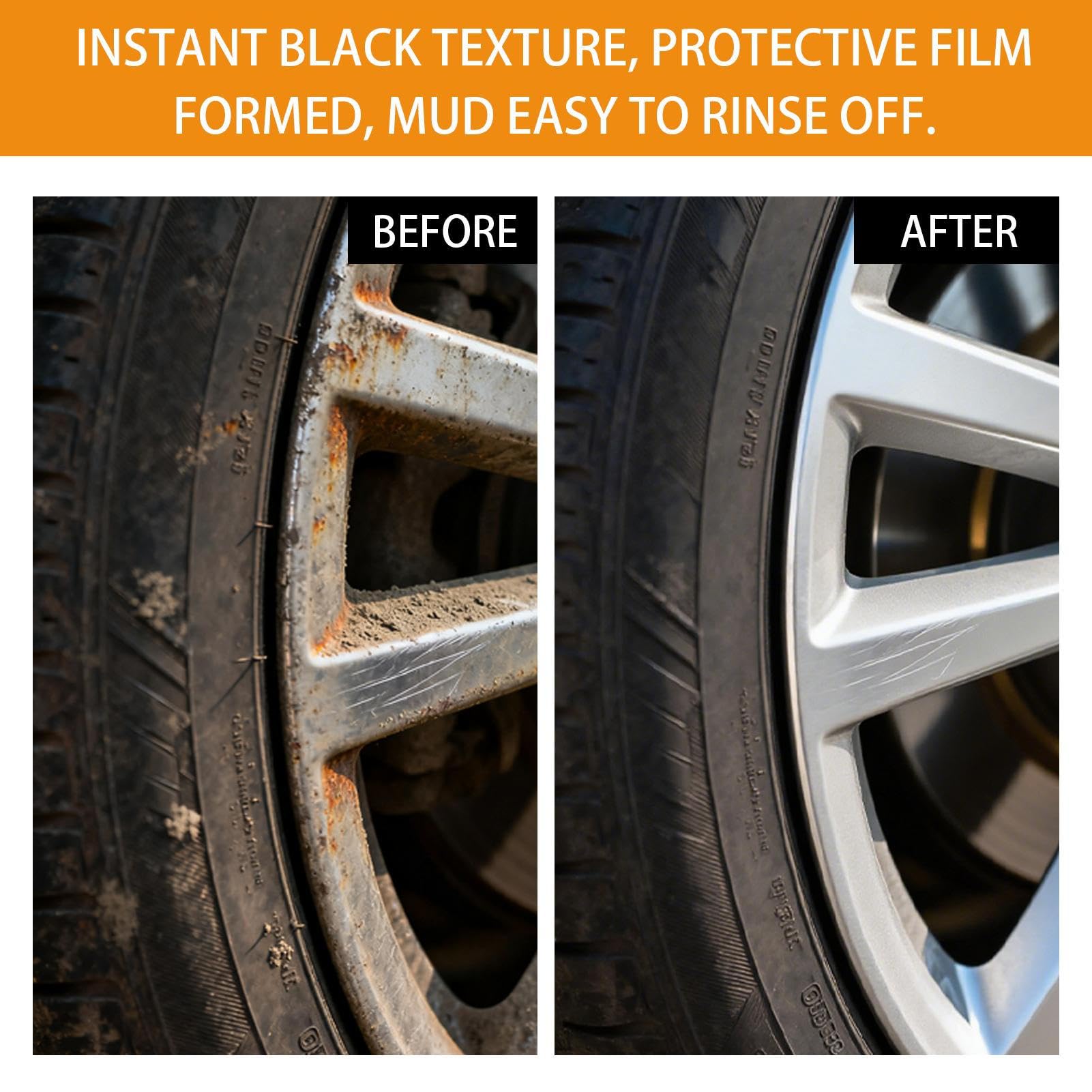 Générique Car Tire Care Wax - Tire Shine | Tires Retreading Black Wax | 80g Restorer Detailer Paste | Tyre Shine for Cars for Auto Truck Motorcycle Boat Automotive RV Detailing Rim