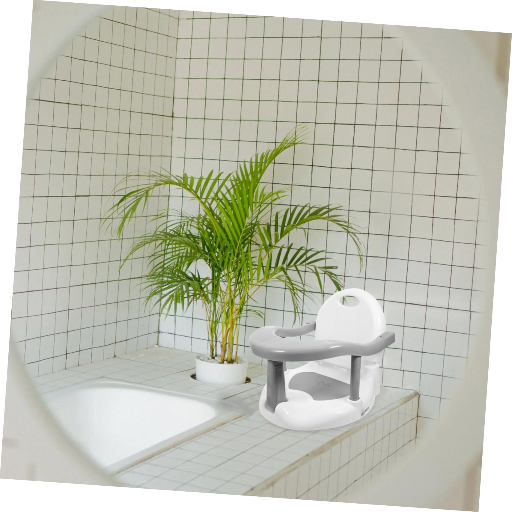 Siège de Bain pour Bébé Antidérapant Chaise de Bain 6 Mois Siège Portable en Tpe