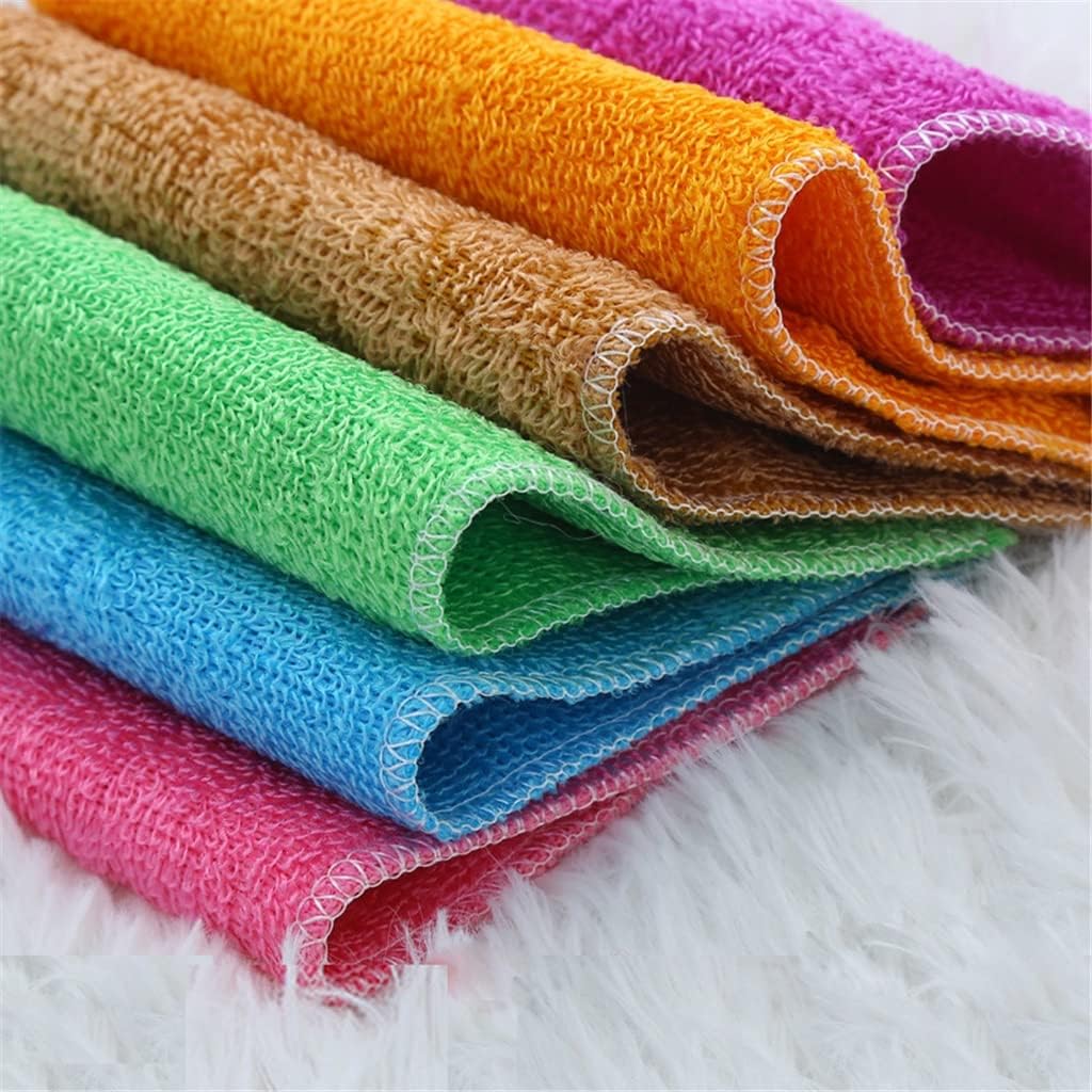 Wipe Hand Towels 6 Packs of Fiber Towel Cloth Household Gadgets Kitchen Rags Dishcloths Supplies