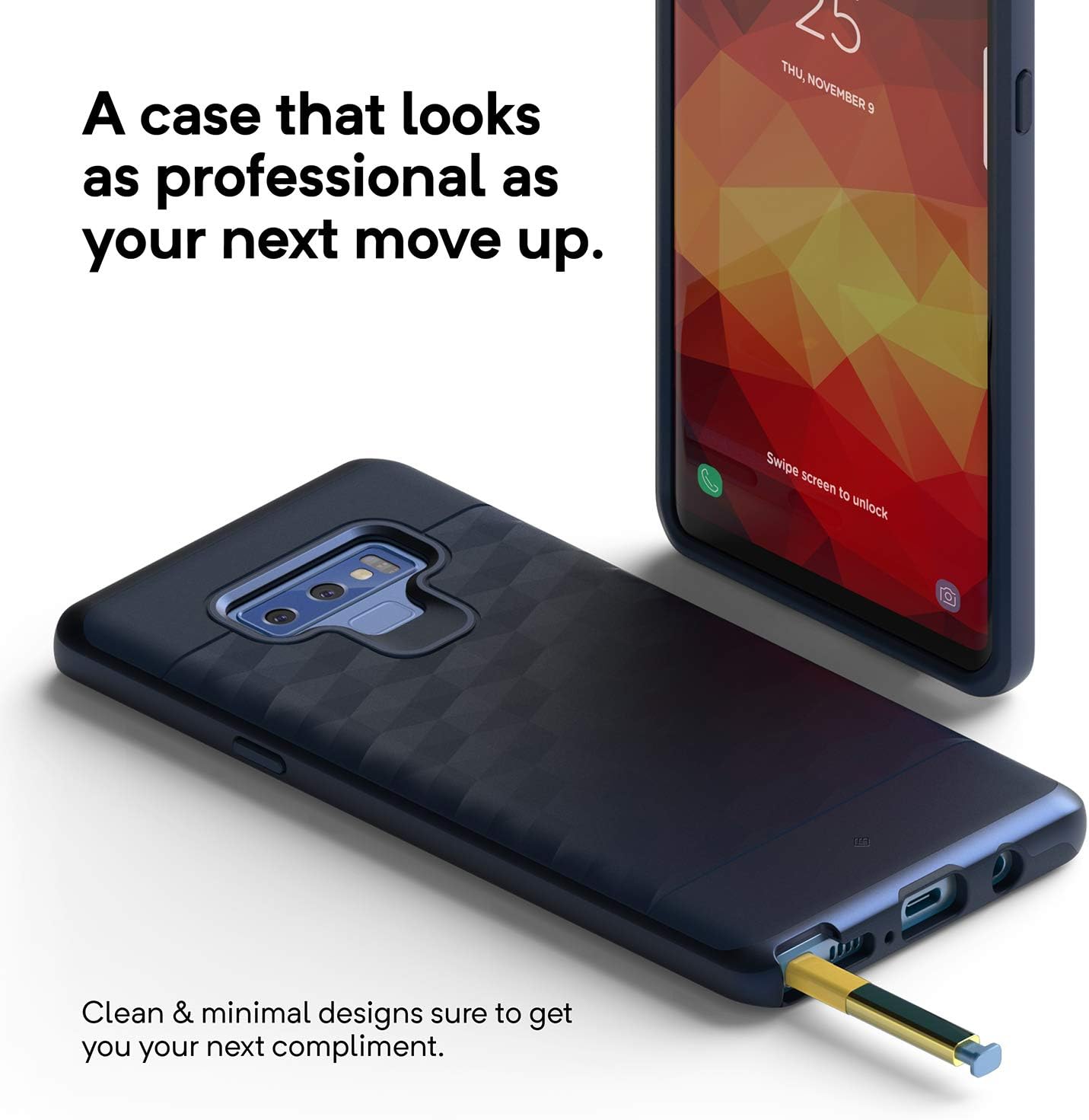 Caseology Parallax for Galaxy Note 9 Case (2018) - Award Winning Design - Ocean Blue