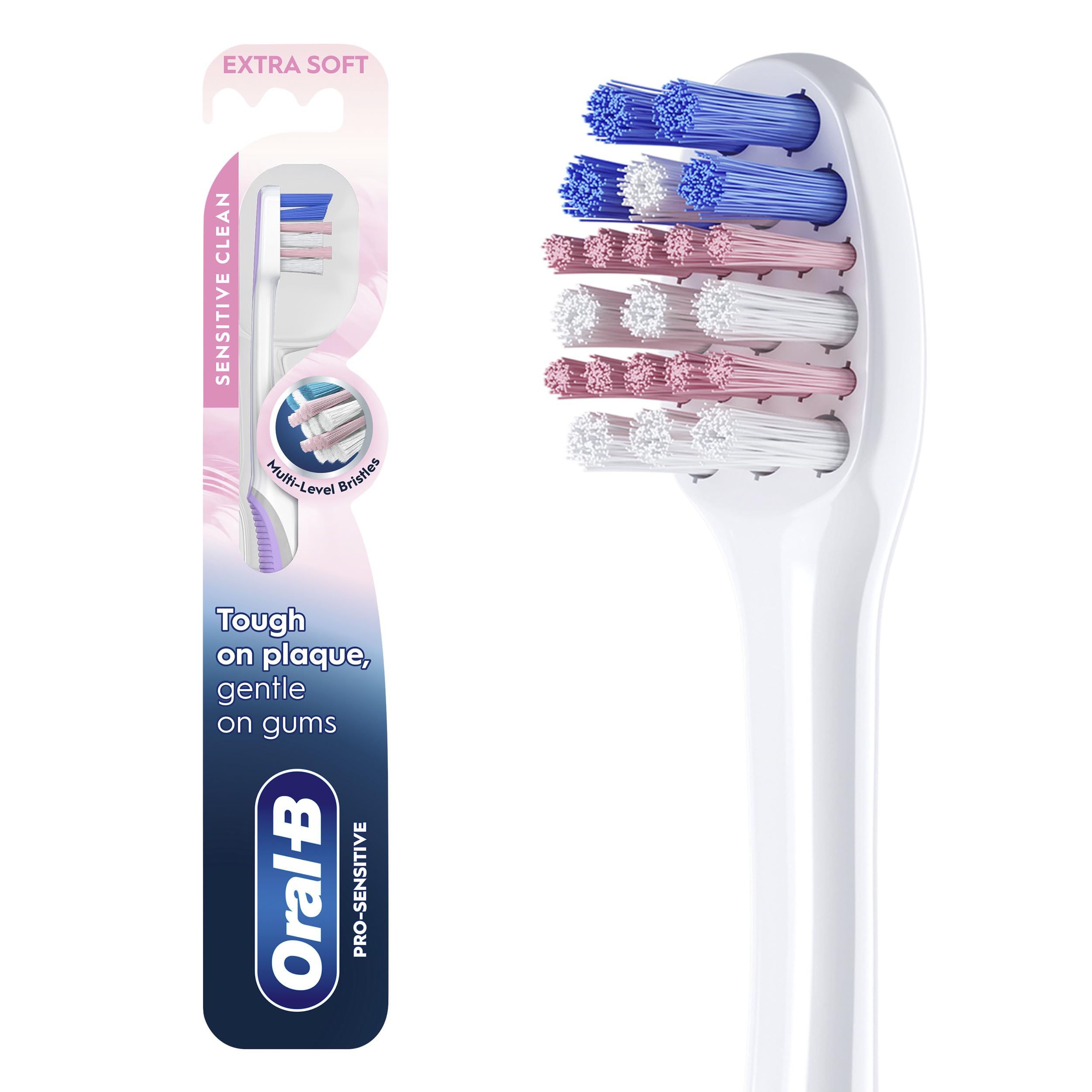 Oral-B Gum Care Sensitive toothbrushes, 1 Count tootbrush Extra Soft, Gentle on Teeth, Gentle on Gums, Extra Soft Tooth Brush, Compact Toothbrush