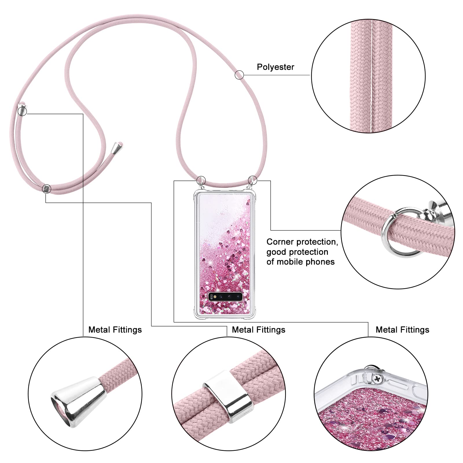 Sunrive Cover compatibile con Samsung Galaxy S10 Plus, Custodia Case in molle Trasparente silicone Morbida Flessibile Antigraffio protettiva back custodie(X Lago al tramonto