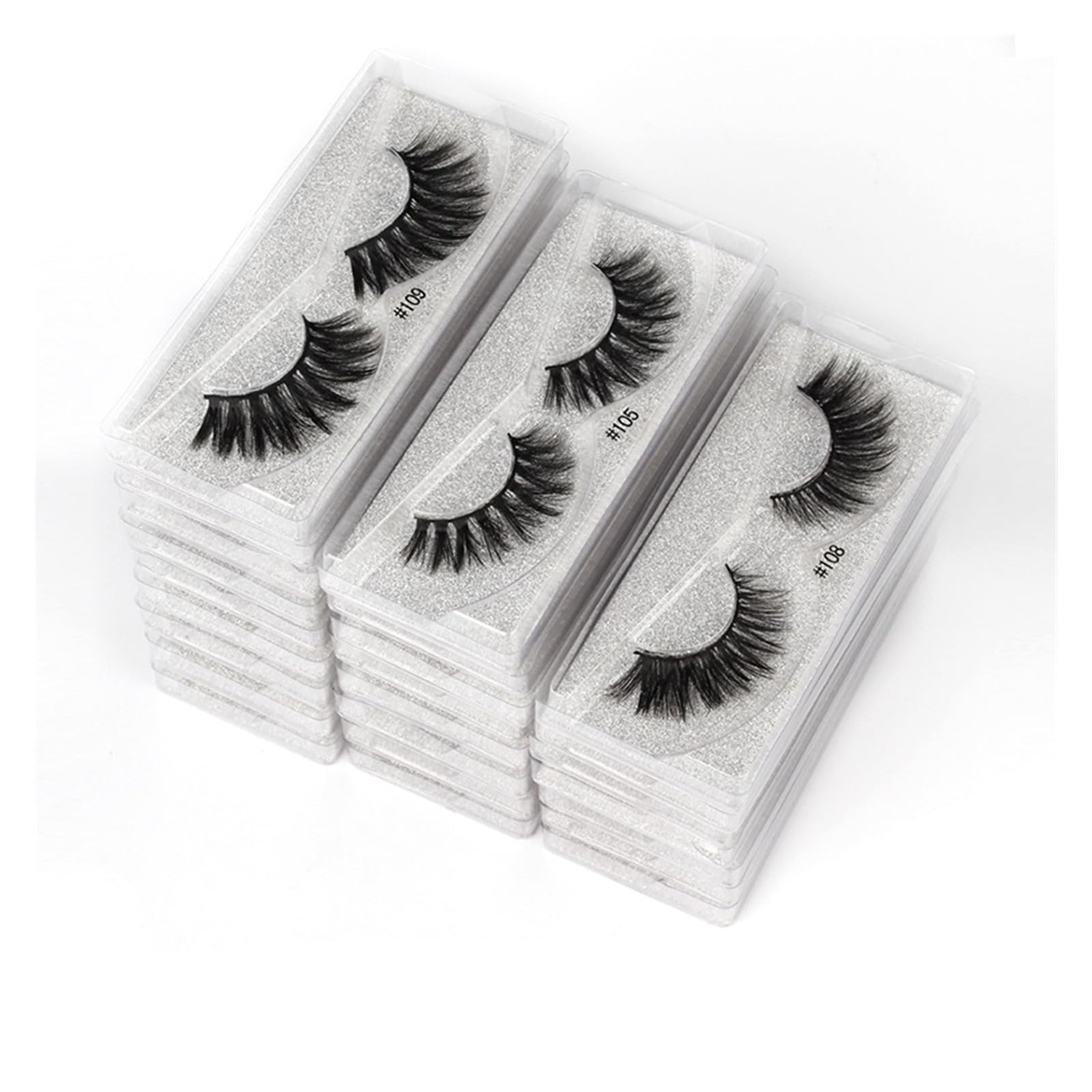 UAMOU 4 20 50 100 Pairs 3D Mink Lashes Natural Eyelashes Dramatic False Eyelashes Faux Cils Makeup Fake