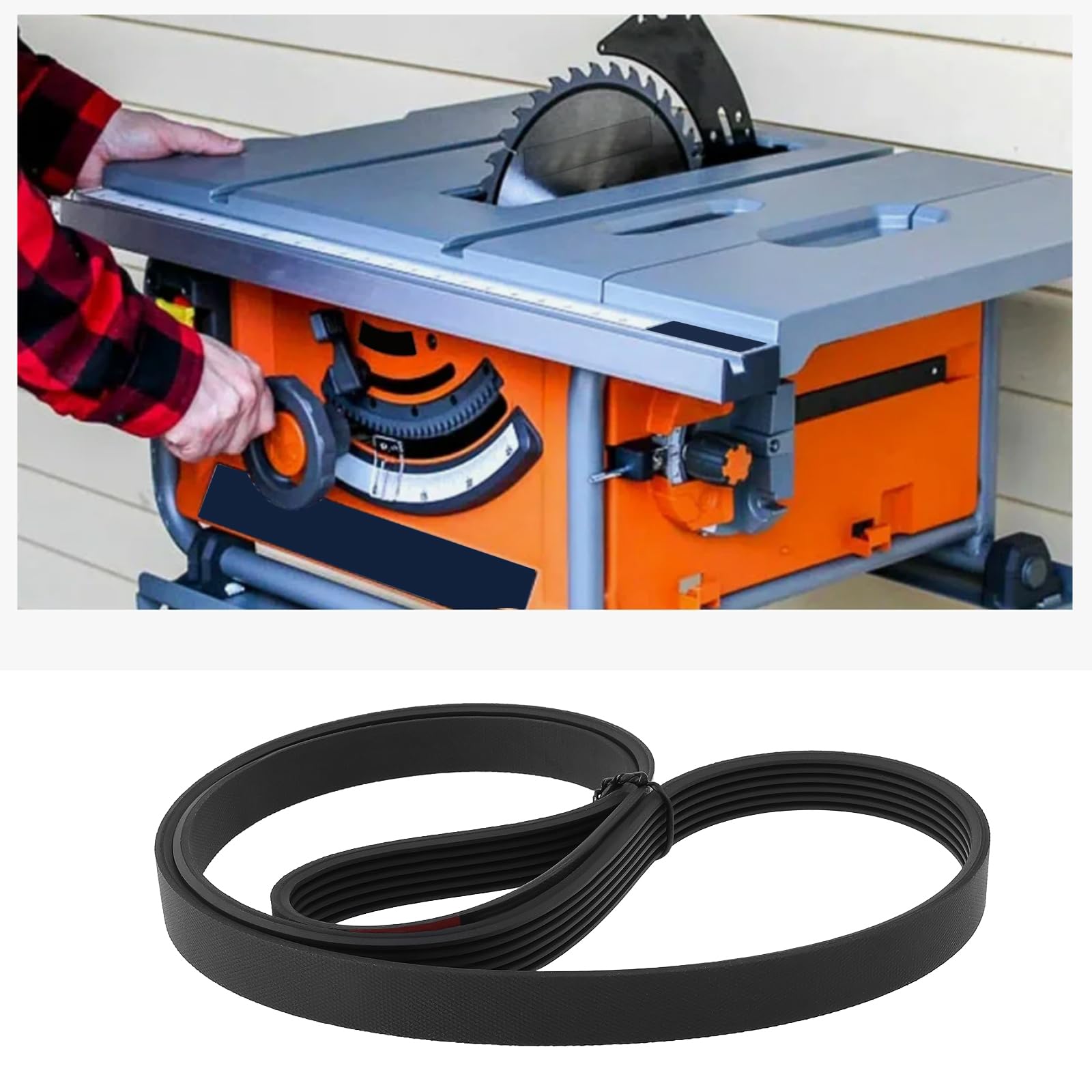 YINETTECH 1pc Table Saw Drive Belt 6 Ribs 42Inch Long 816439-3 HK140430 Compatible with Ryobi Compatible with Ridgid TS3650 TS3660 TS24120 - Image 3