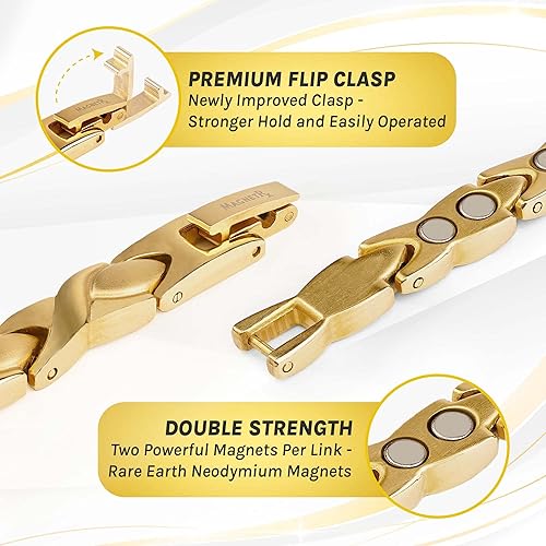 Vista 57 de MagnetRX® Tobillera de cobre para hombre, pulsera de tobillo magnética de cobre ultra fuerte para hombres, pulsera de tobillo magnética efectiva