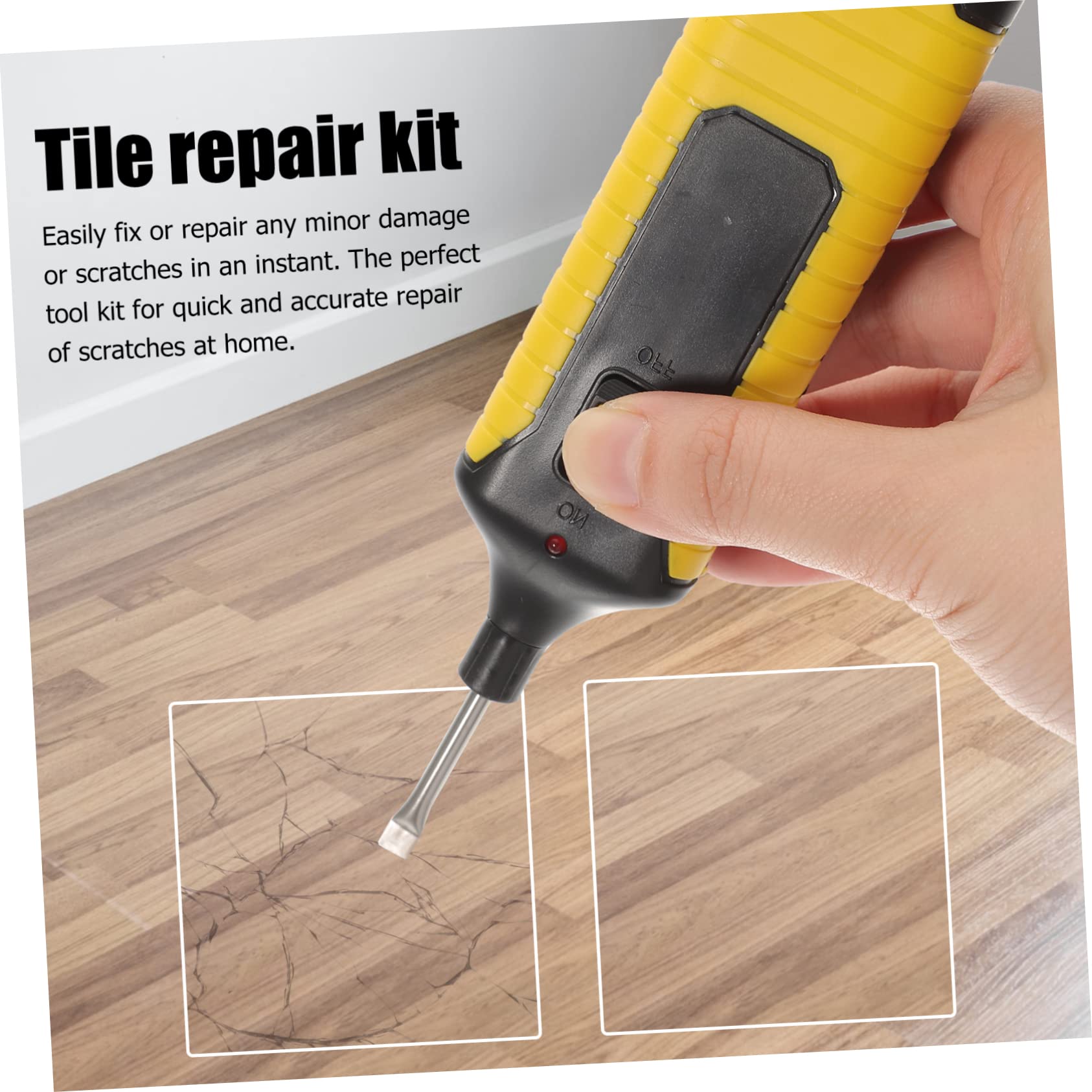 Amosfun Kit Reparación Madera Cera para Vinilo Parquet Arañazos y Grietas Muebles Batería