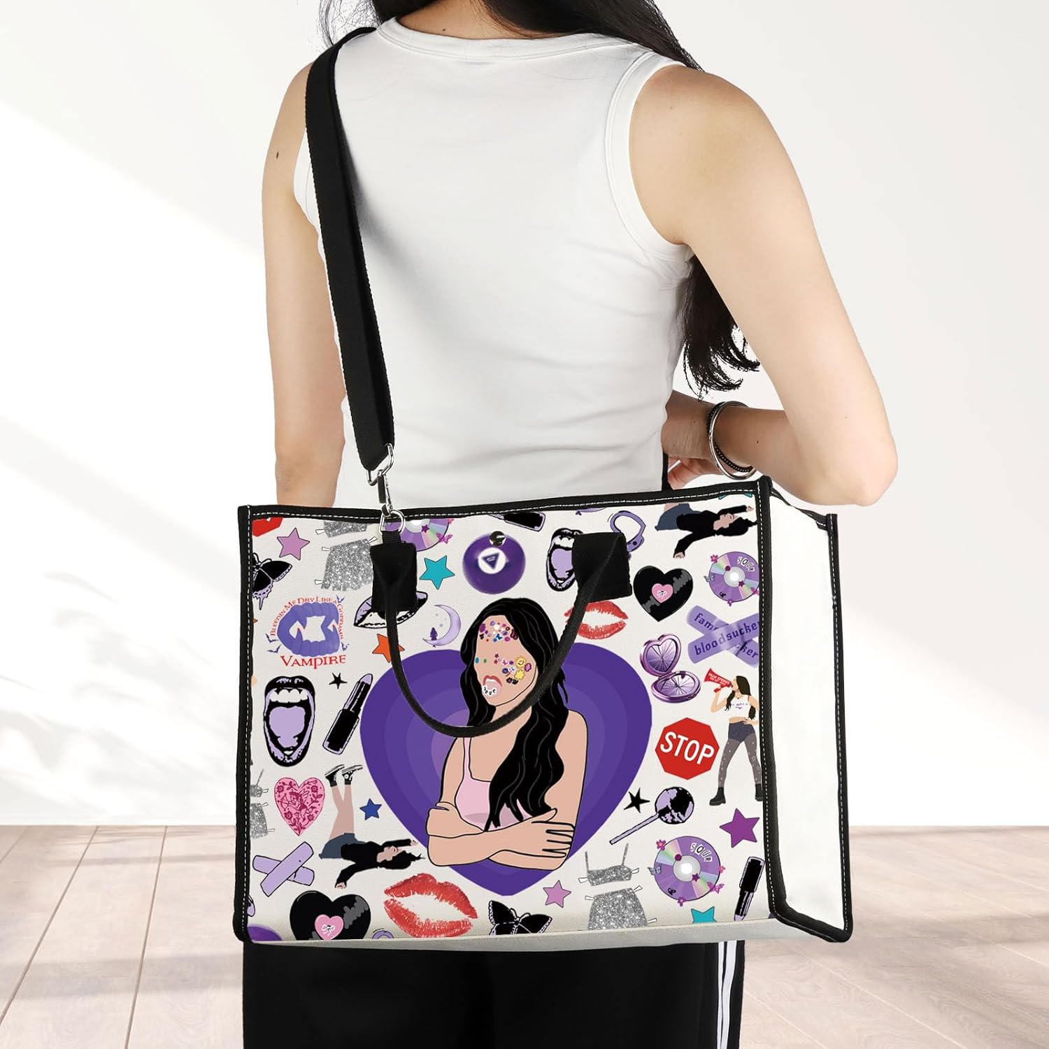 JNIAP Singer Inspired Crossbody Bag Album Fans Gifts Singer Shoulder Bag Singer Merchandise