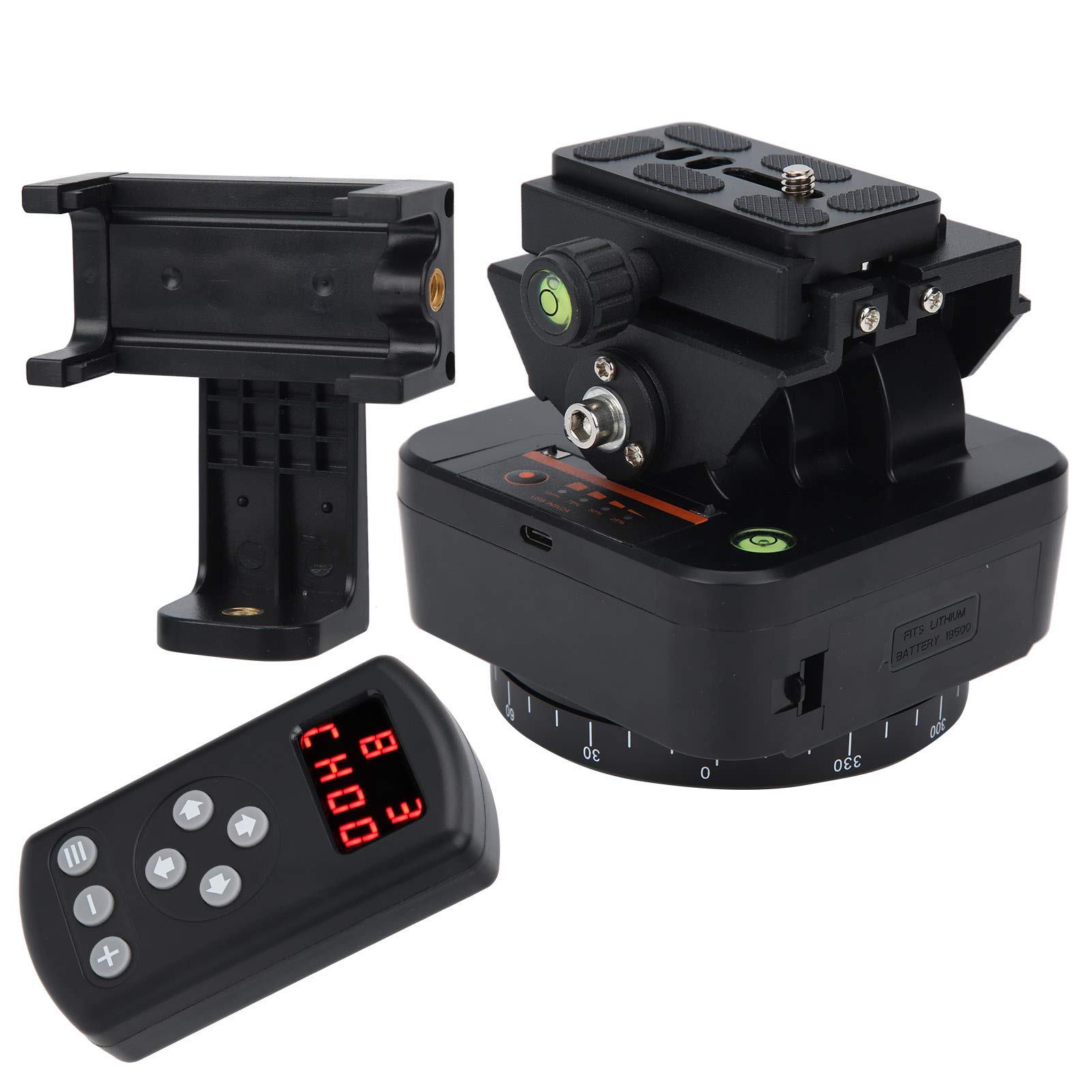 YT1000 Cámara de Control Remoto Inalámbrico con Cabeza de Bola Eléctrica Panorámica Rotación de 360° para Grabación de Video Compatible con la Mayoría de Las Cámaras para Entusiastas de la