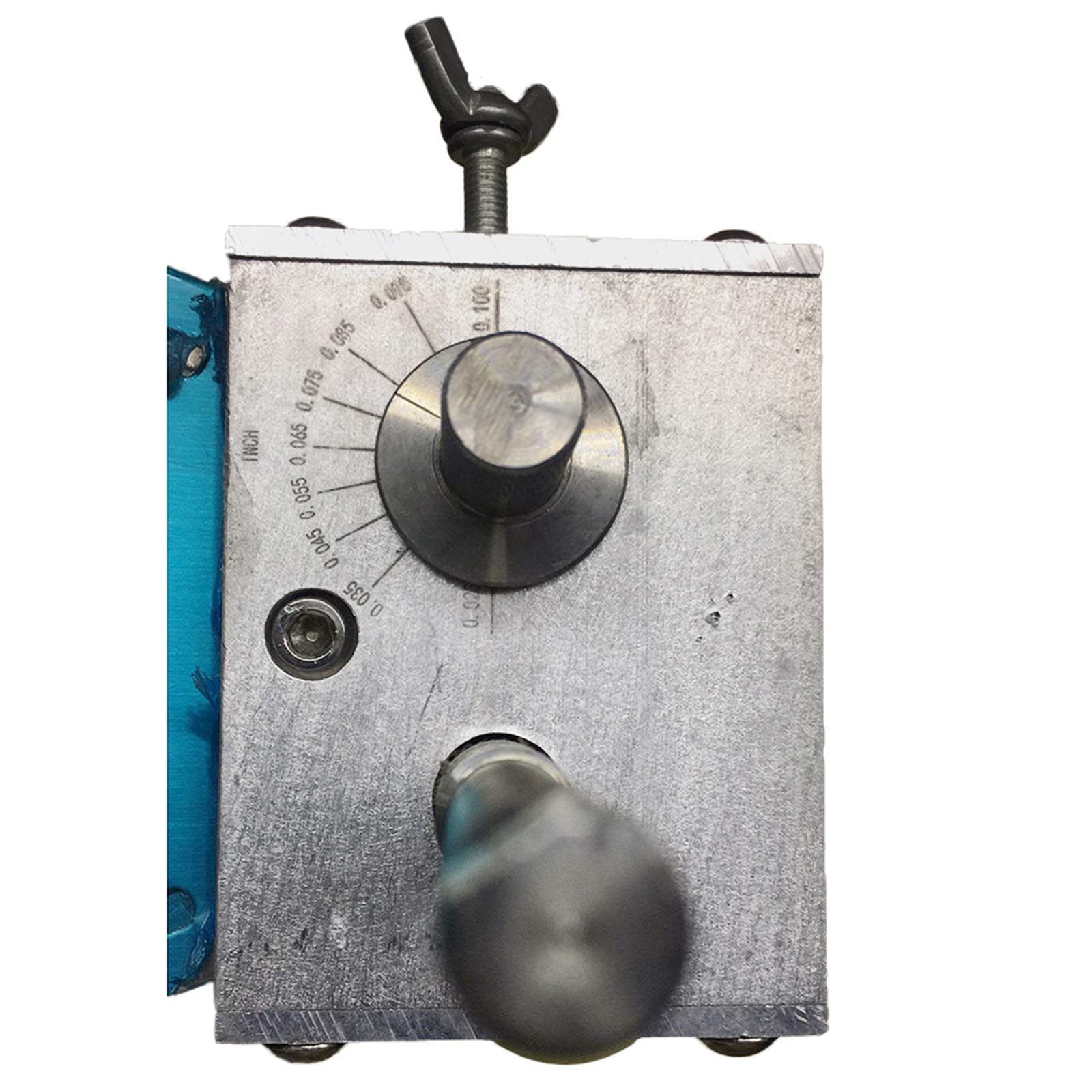 2Rollen GetreidemüHle quetsche Malz Futter Mais Grain Schrot Grinder Hand MüHle Crusher Verstellbar mahlmaschine Manuelle Einstellbare (Edelstahlrolle mit Skala + Aluminiumsockel)