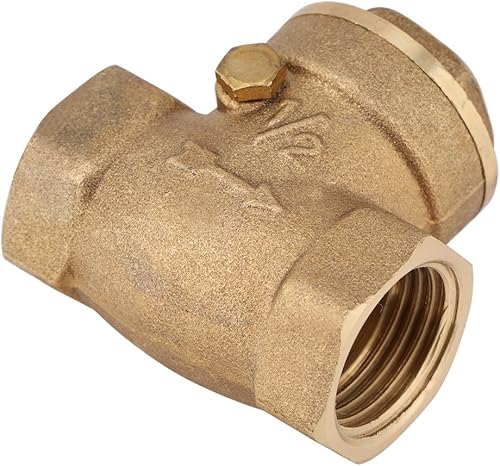 Miniatura 6 de Válvula horizontal de latón, válvula de retención de rosca hembra de 12 "DN15 sin giro para evitar el reflujo de agua 232PSI tubería herramienta