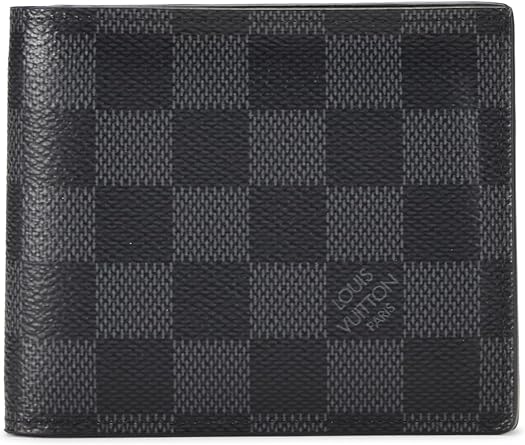 Pre-loved Damier Graphite Amerigo Wallet, Grey