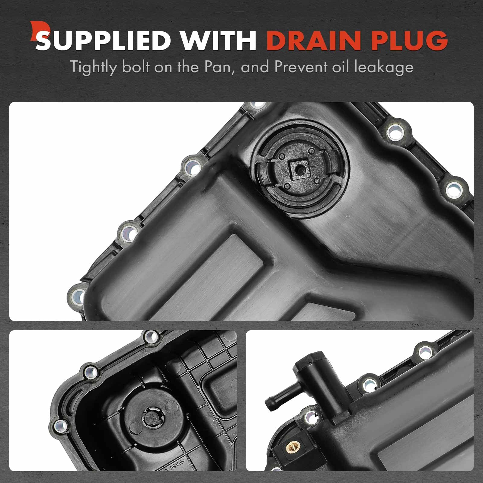 Amazon.com: A-Premium Transmission Oil Pan with Drain Plug