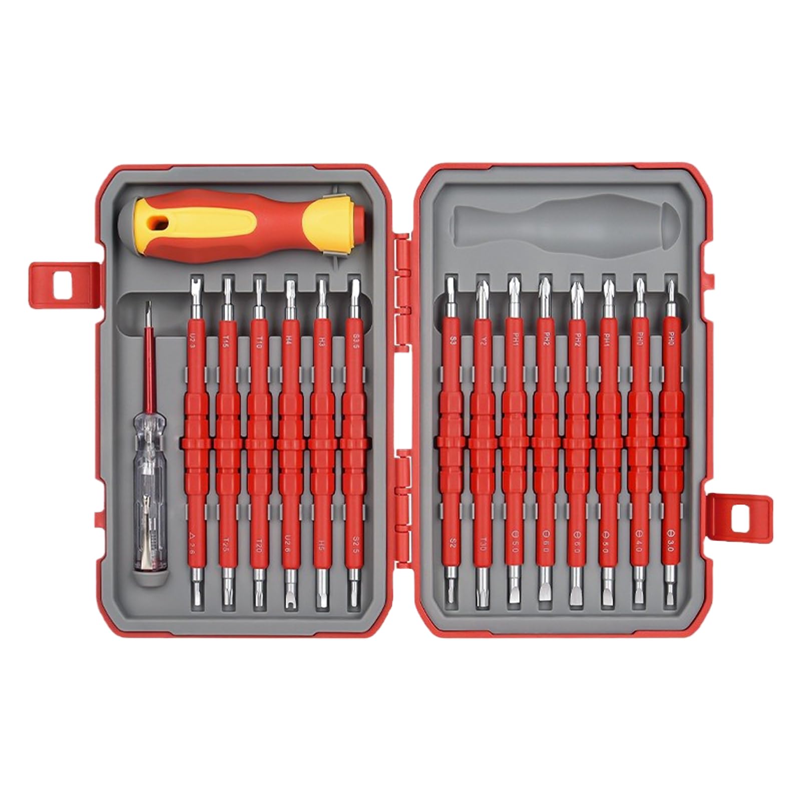 Tsophreniq Multicolor Precisions 29Piece Insulated Screwdriver Kits With Tips For Electrical Work And Home Repairs Tip Screwdriver