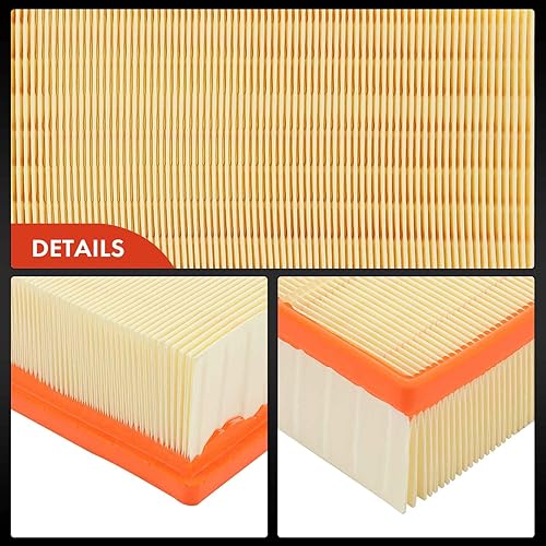 Miniatura 7 de A-Premium Filtro de aire de motor compatible con Nissan Sentra 2007 2008 2009 2010 2011 2012, L4 2.0L, panel flexible, repuesto # 8200261781