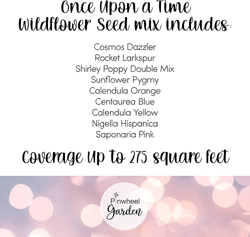 Miniatura 2 de Pinwheel Garden - Mezcla de semillas de flores Once Upon A Time mezcla deslumbrante de 9 especies de semillas diseñadas para crear un jardín de