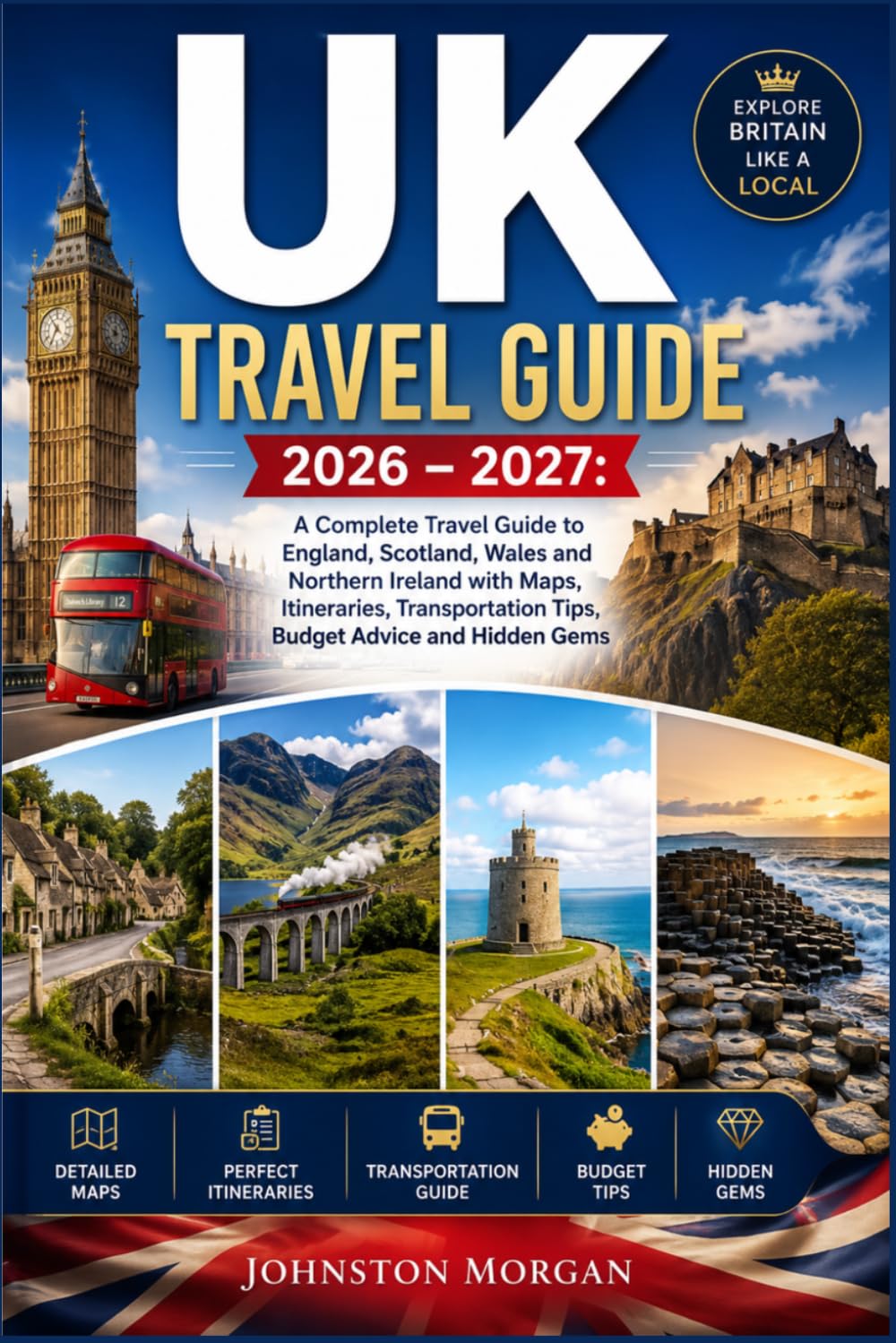 UK TRAVEL GUIDE 2026 – 2027: A Complete Travel Guide to England, Scotland, Wales and Northern Ireland with Maps, Itineraries, Transportation Tips, Budget Advice and Hidden Gems