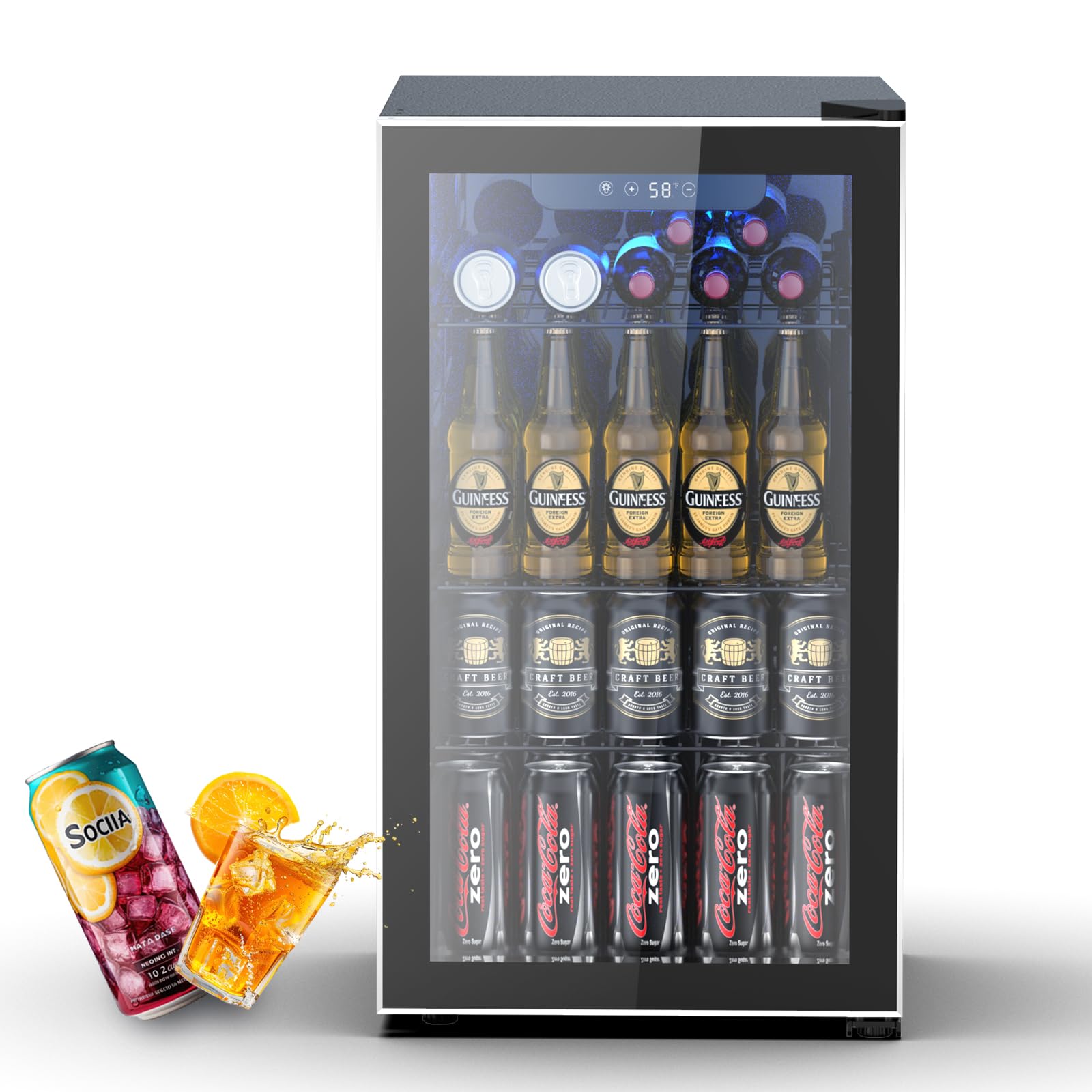 Electactic W5899H 3.2 cu ft Wine Cooler Black