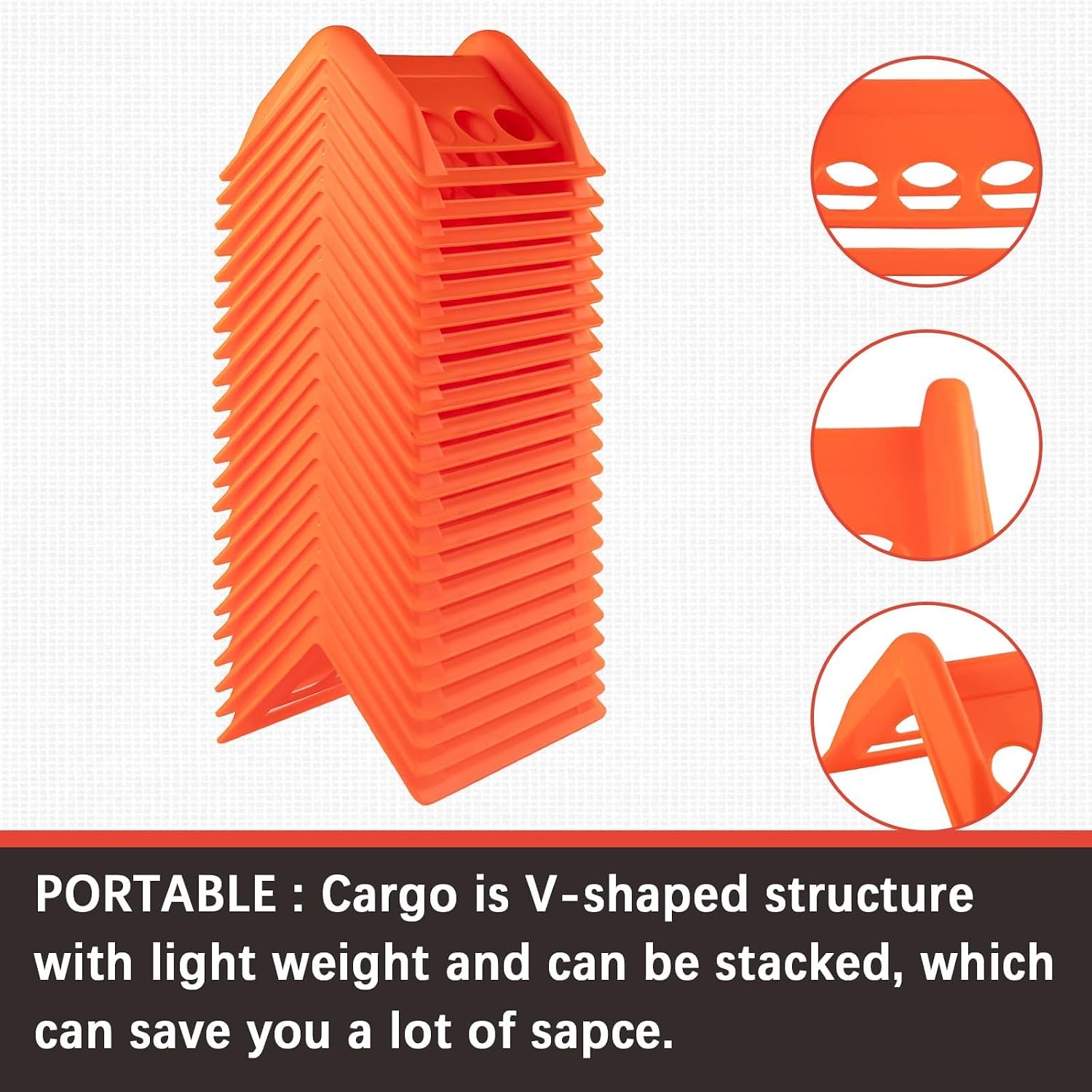 24 Pack Flatbed Edge Corner Protector Holder Batchet Strap Protector Heavy Duty Cargos Protector Flatbed Equipment for Shipping Cargo Protection