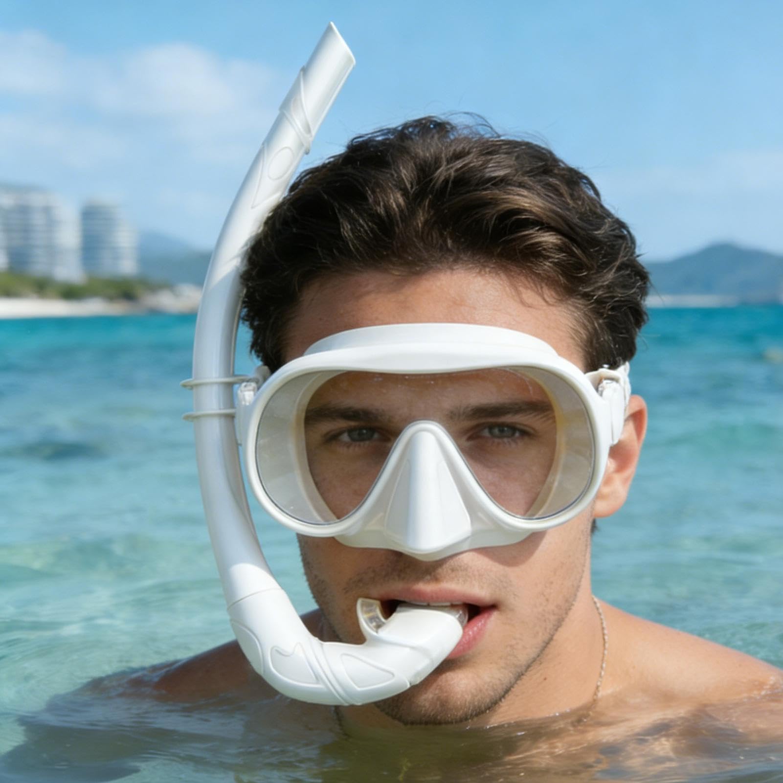 Sprzęt do Snorkelingu Panoramiczna z Zabezpieczeniem przed Przeciekaniem
