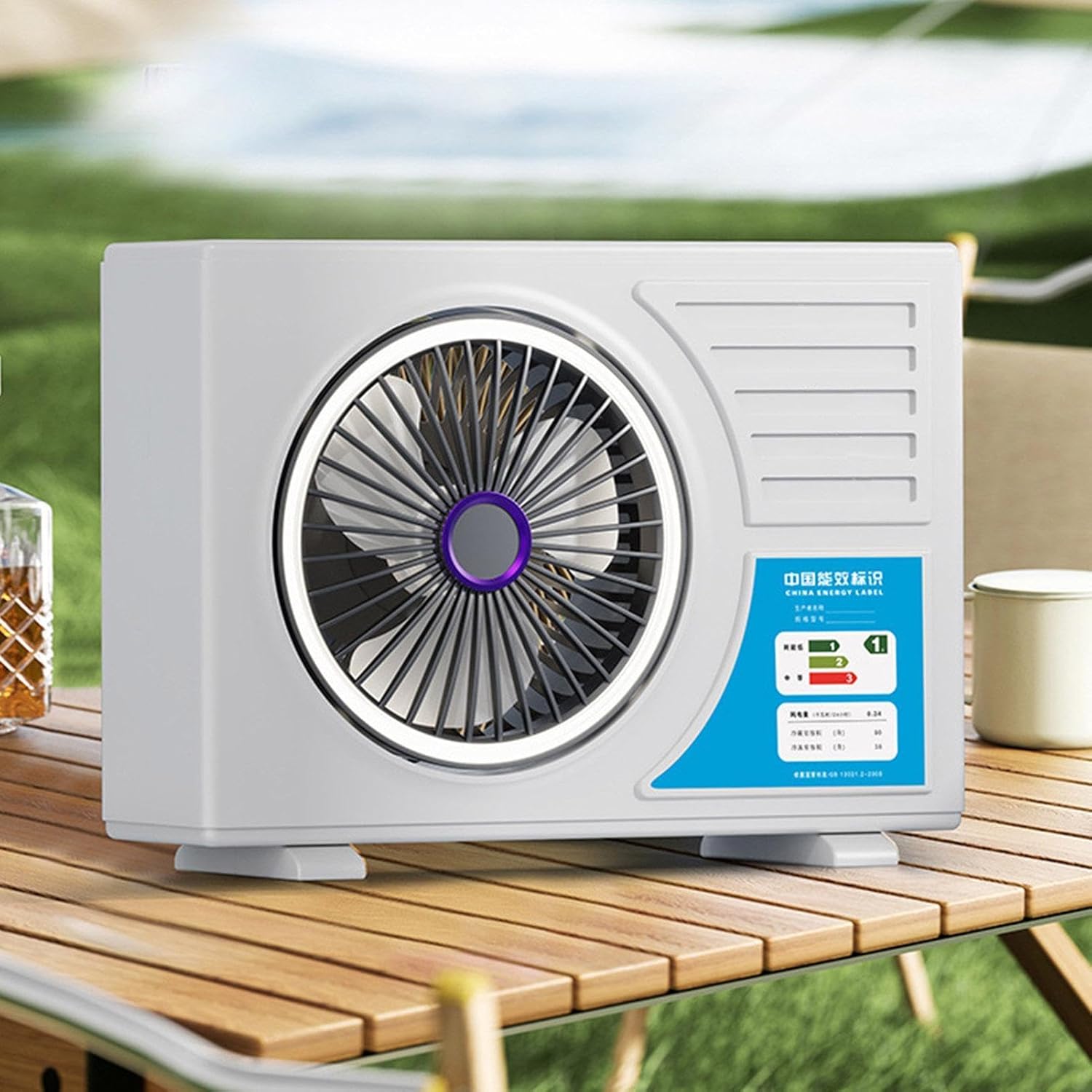 Desk Table Fan, Fan Portable Handheld, 310g Tabletop Cooling Bedside Fans for Home Bedroom Living Room Office School Outdoor Travel Camping Fishing Picnic Summer Modern Ventilation Kit