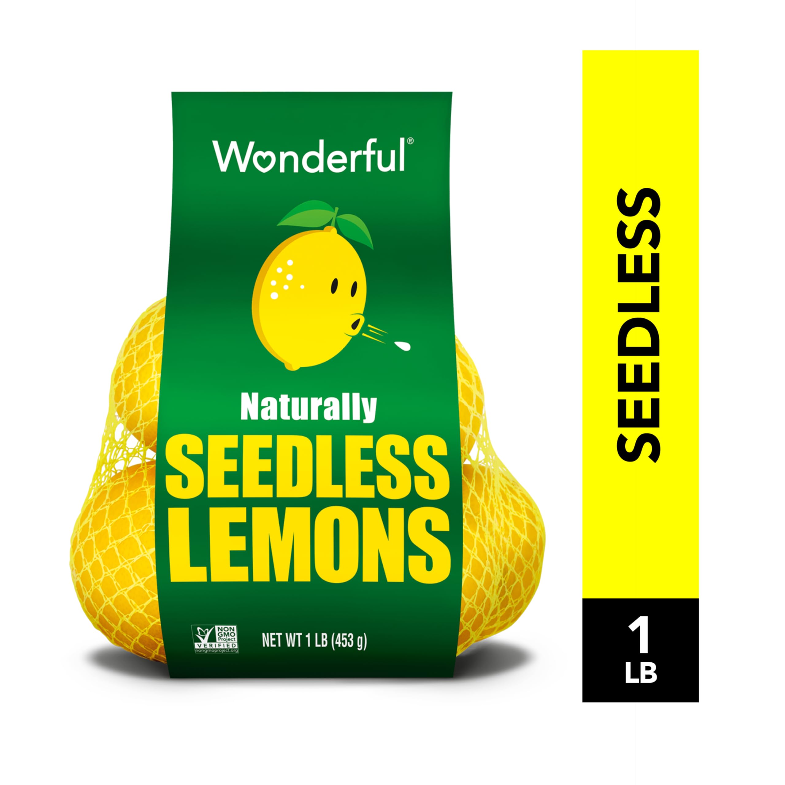 Wonderful Naturally Seedless Lemons - Healthy Food Fresh Fruit 1lb Bag — view 3