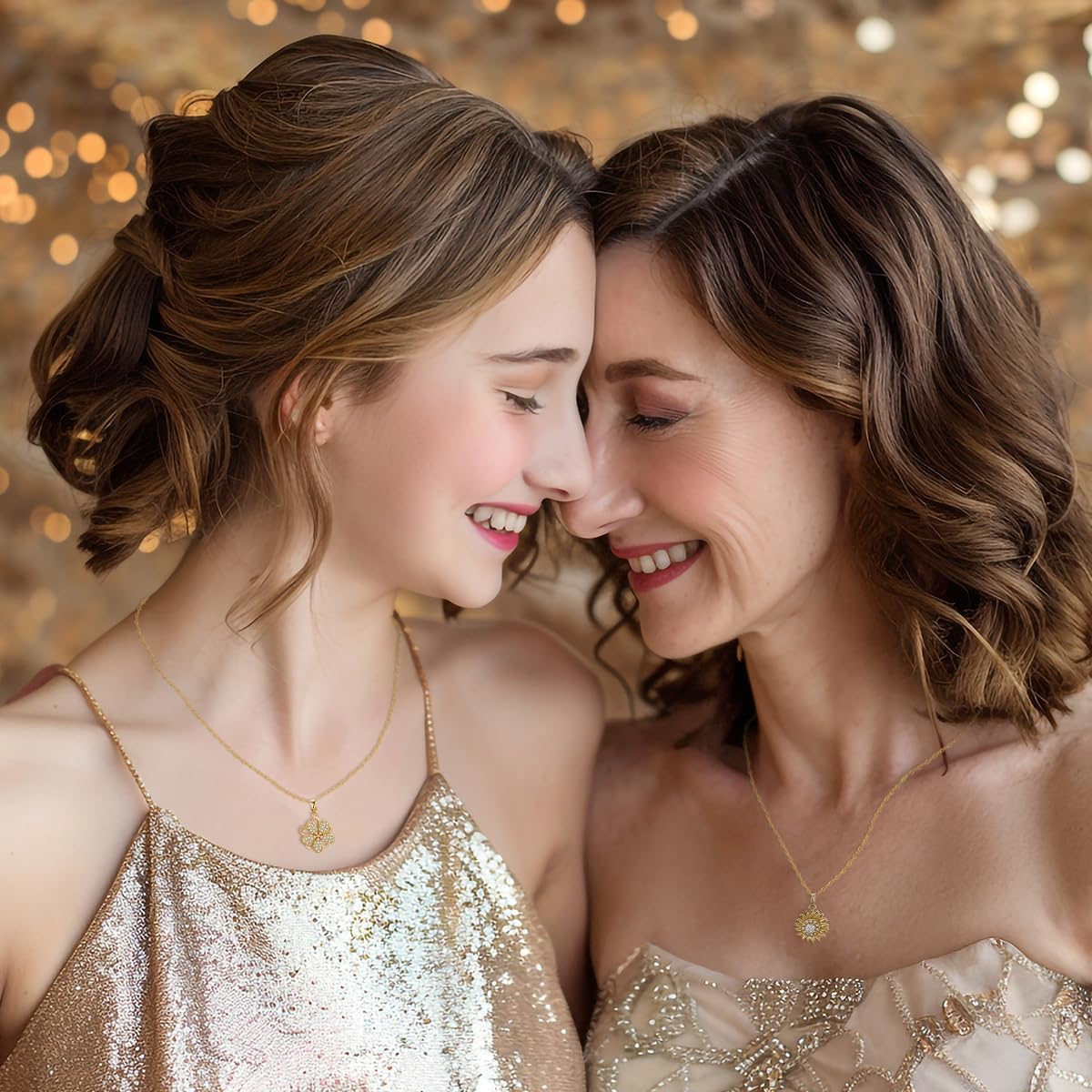 Sunflower Necklace for Women 18K Gold Plated Spinning Anxiety Flower Pendant for anti-stress, You Are My Sunshine Fidget Rotatable Jewelry with 5A Cubic Zirconia Valentine’s Day Birthday Christmas Gifts for Wife Her - Image 6