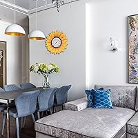 Vista 6 de Termómetros de exterior para patio, termómetro al aire libre, termómetro de pared, termómetro de girasol para patio, pared o decoración, no requiere