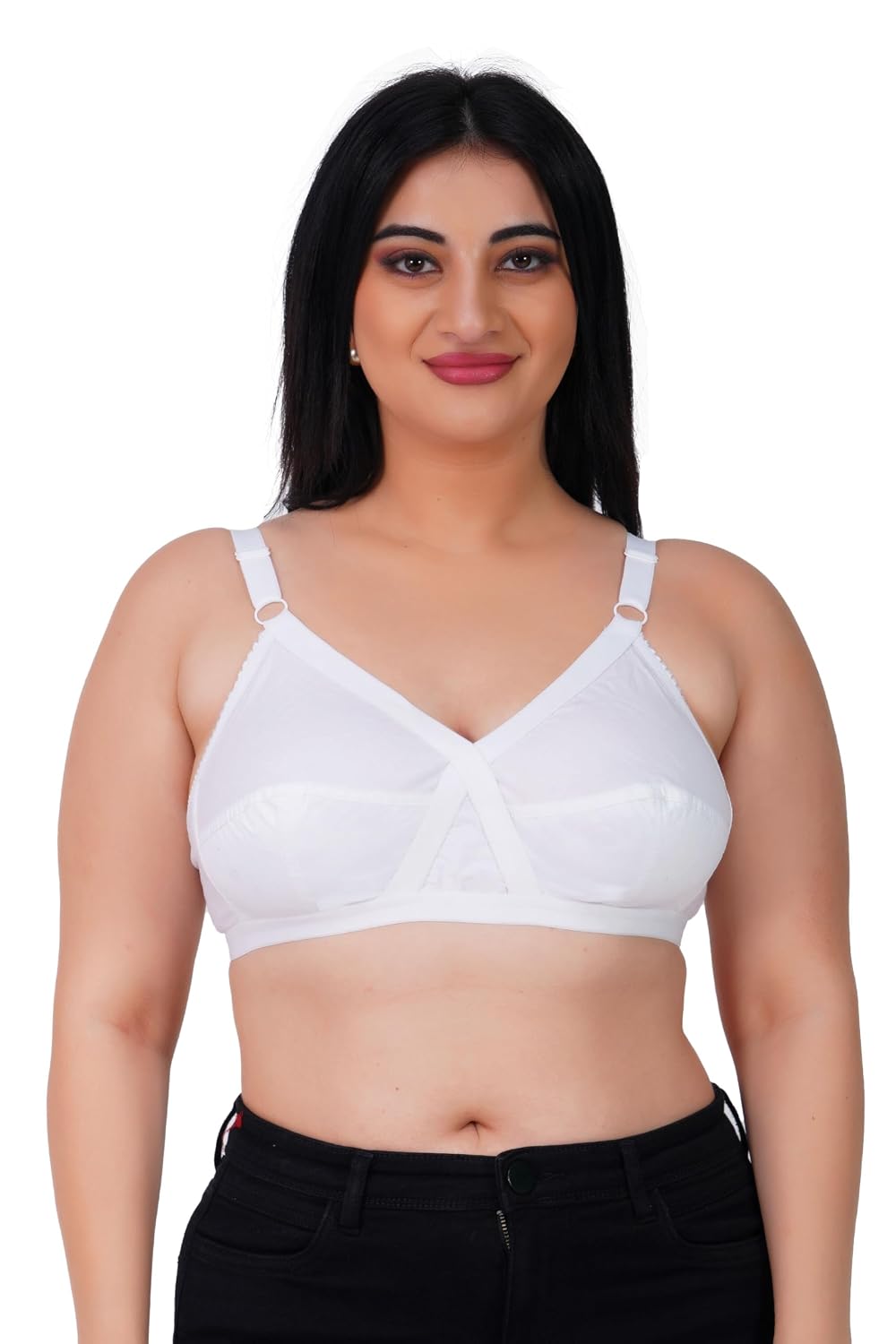 GROWTHGIFT Women's Cotton Bra Non Padded, Wire Free Full Coverage Bra, Everyday Lightweight T-Shirt Bra. Wide Adjustable S... - Review, Price and Buying Guide