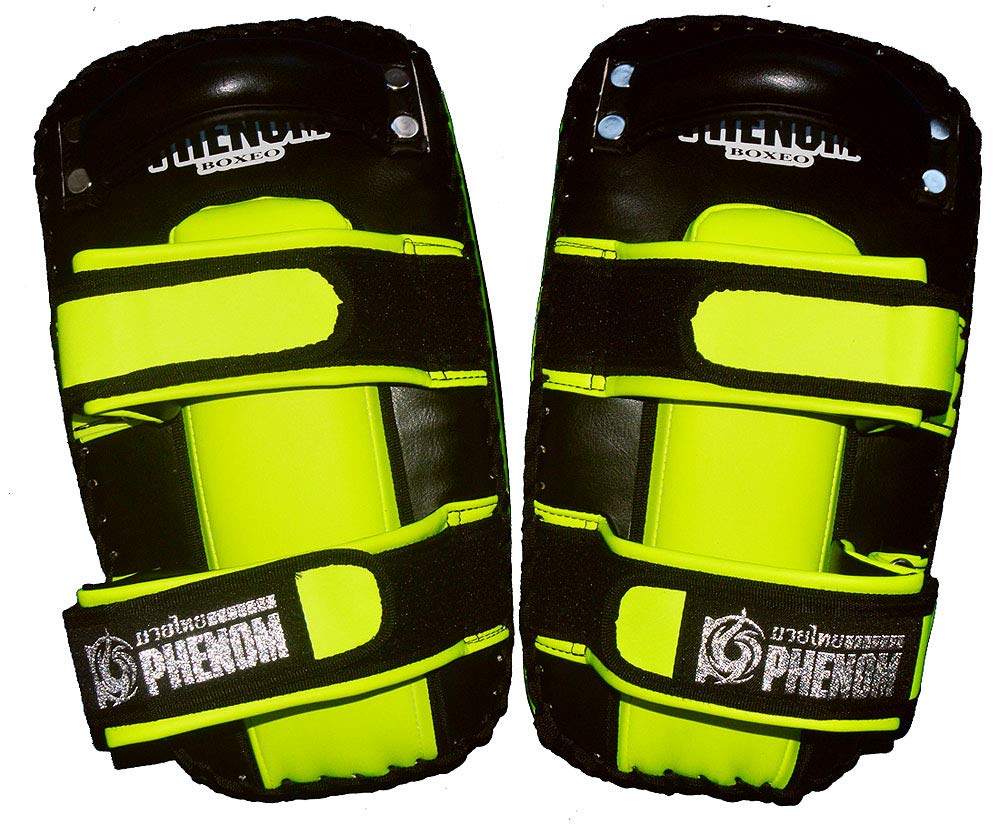 Amazon | PHENOM PHFM7 軽量湾曲キックミット（ペア）黒×イエロー