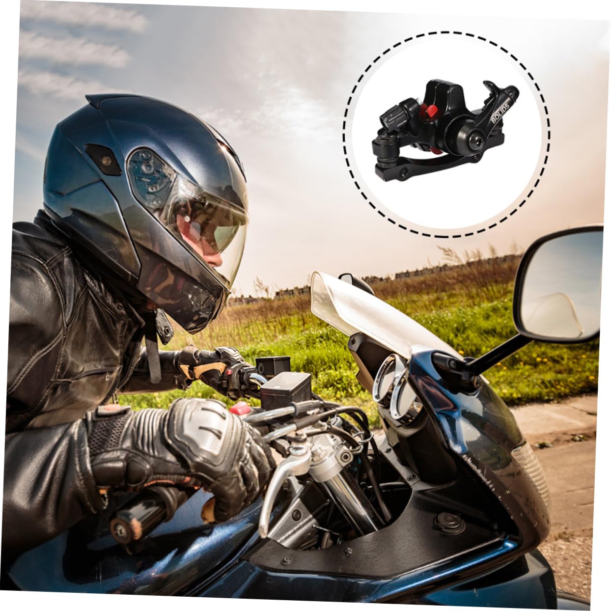 Milisten Lot de 2 freins à disque de vélo - Freins à disque pour vélo en vrac - Freins à disque pour vélo - Freins à disque de frein pour vélo en alliage d'aluminium - Noir