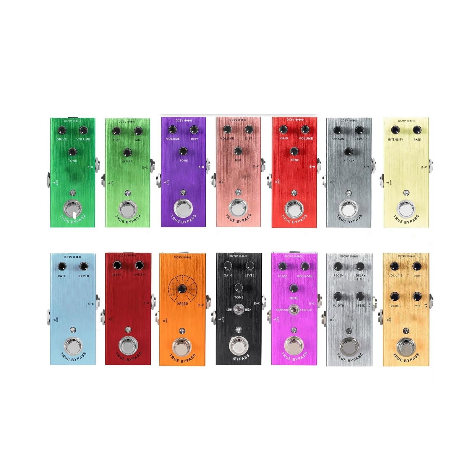 Efekty Do Gitary Elektrycznej Efekty Do Gitary Elektrycznej Delay Distortion Chorus Overdrive True Bypass Akcesoria(3)